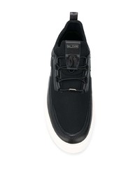 schwarze Leder niedrige Sneakers von Tod's