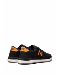 schwarze Leder niedrige Sneakers von New Balance