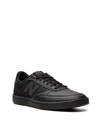 schwarze Leder niedrige Sneakers von New Balance