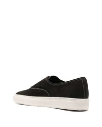 schwarze Leder niedrige Sneakers von Common Projects