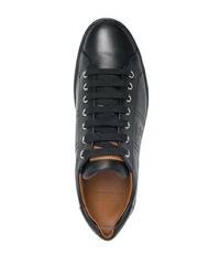 schwarze Leder niedrige Sneakers von Bally