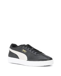 schwarze Leder niedrige Sneakers von Puma