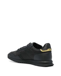 schwarze Leder niedrige Sneakers von BOSS