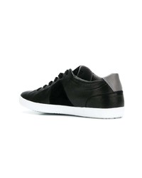 schwarze Leder niedrige Sneakers von Geox