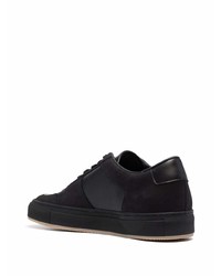 schwarze Leder niedrige Sneakers von Common Projects