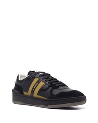 schwarze Leder niedrige Sneakers von Lanvin