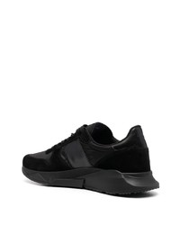 schwarze Leder niedrige Sneakers von Tom Ford