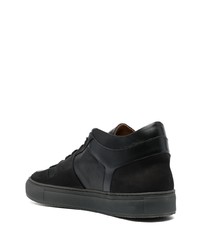 schwarze Leder niedrige Sneakers von Common Projects