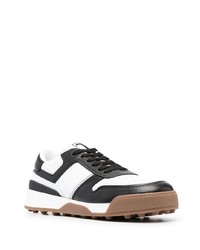 schwarze Leder niedrige Sneakers von Tod's