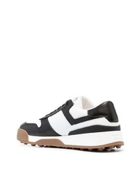 schwarze Leder niedrige Sneakers von Tod's