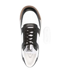 schwarze Leder niedrige Sneakers von Tod's