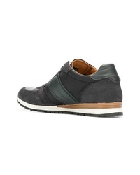 schwarze Leder niedrige Sneakers von Tommy Hilfiger