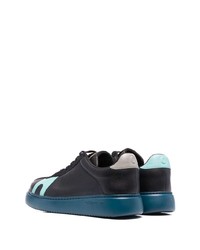 schwarze Leder niedrige Sneakers von Camper