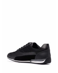 schwarze Leder niedrige Sneakers von BOSS HUGO BOSS