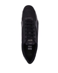 schwarze Leder niedrige Sneakers von BOSS HUGO BOSS