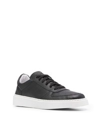 schwarze Leder niedrige Sneakers von Giorgio Brato