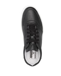 schwarze Leder niedrige Sneakers von Giorgio Brato