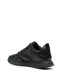 schwarze Leder niedrige Sneakers von BOSS