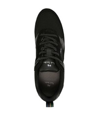 schwarze Leder niedrige Sneakers von PS Paul Smith