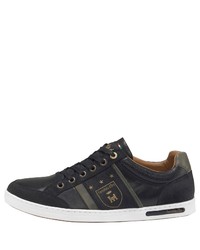 schwarze Leder niedrige Sneakers von Pantofola D'oro