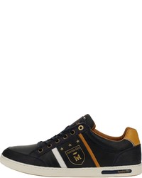 schwarze Leder niedrige Sneakers von Pantofola D'oro