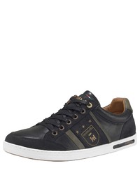 schwarze Leder niedrige Sneakers von Pantofola D'oro