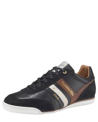 schwarze Leder niedrige Sneakers von Pantofola D'oro