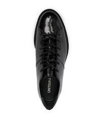 schwarze Leder niedrige Sneakers von Onitsuka Tiger