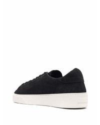 schwarze Leder niedrige Sneakers von D.A.T.E