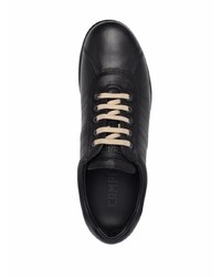 schwarze Leder niedrige Sneakers von Camper