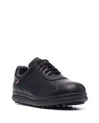 schwarze Leder niedrige Sneakers von Camper