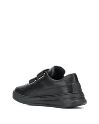 schwarze Leder niedrige Sneakers von Acne Studios