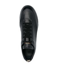 schwarze Leder niedrige Sneakers von Officine Creative