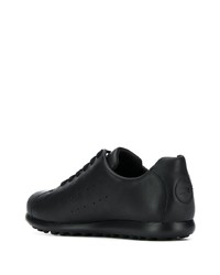 schwarze Leder niedrige Sneakers von Camper