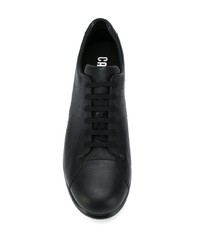 schwarze Leder niedrige Sneakers von Camper