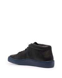 schwarze Leder niedrige Sneakers von Camper