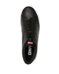 schwarze Leder niedrige Sneakers von Camper