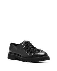 schwarze Leder niedrige Sneakers von Doucal's