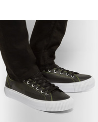 schwarze Leder niedrige Sneakers von McQ Alexander McQueen