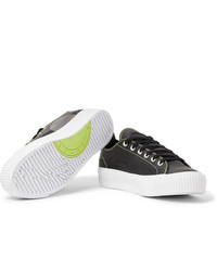 schwarze Leder niedrige Sneakers von McQ Alexander McQueen