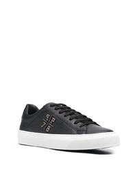 schwarze Leder niedrige Sneakers von Philipp Plein