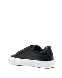 schwarze Leder niedrige Sneakers von Philipp Plein