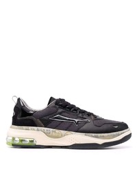 schwarze Leder niedrige Sneakers von Premiata