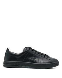 schwarze Leder niedrige Sneakers von Premiata