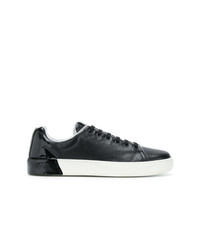 schwarze Leder niedrige Sneakers von Premiata