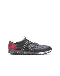 schwarze Leder niedrige Sneakers von Premiata