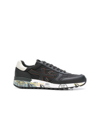 schwarze Leder niedrige Sneakers von Premiata