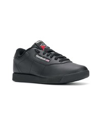 schwarze Leder niedrige Sneakers von Reebok