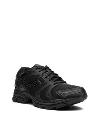 schwarze Leder niedrige Sneakers von Saucony