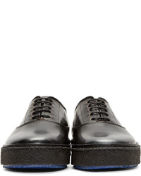 schwarze Leder niedrige Sneakers von Paul Smith